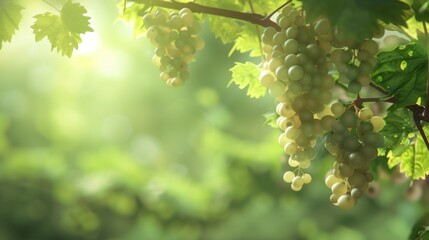 Grape fruit on vine in plantation farm gardent