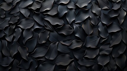 Fototapeta premium Black Pattern Background with Copy Space, Intricate and Decorative Design