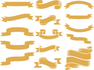 set of ribbons vector