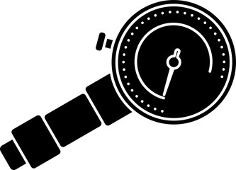 Tire pressure gauge illustration vector
