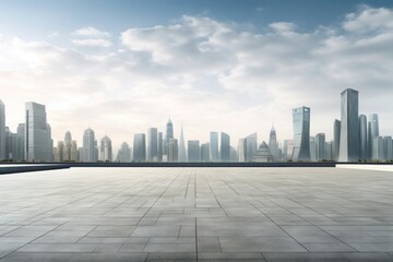 Empty square city architecture cityscape.