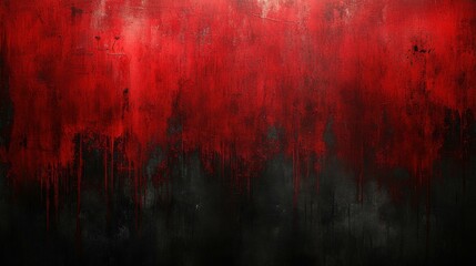 Exploring Emotions: A Dramatic Fusion of Red and Black in Abstract Art