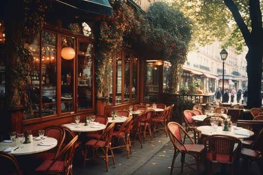 Restaurant in paris architecture furniture building.