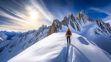 winter snow mountain scenery wallpaper