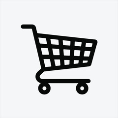 Shopping cart icon set, Full and empty shopping cart symbol, shop and sale, vector illustration. Full and empty shopping cart symbol shop and sale icon.