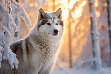 Obraz premium Outdoors mammal animal winter.