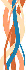 Decorative and colorful wavy lines