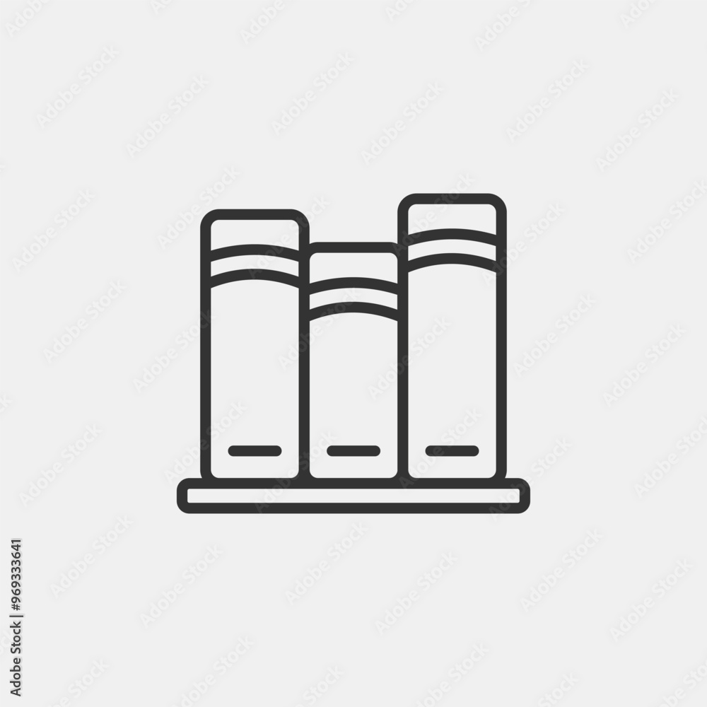 Poster back to school liner icon. learning icon for web and mobile app.