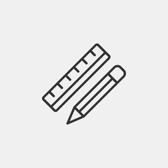 Back to school liner icon. Learning icon for web and mobile app.