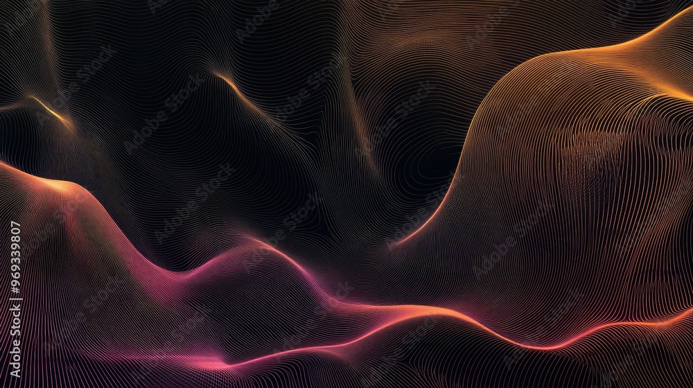 Poster abstract line patterns with subtle gradients, creating a modern and sophisticated background.