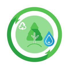 Obraz premium eco friendly icon