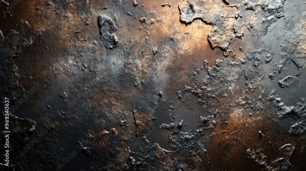 Poster abstract texture with a metallic finish, creating a modern and industrial background.