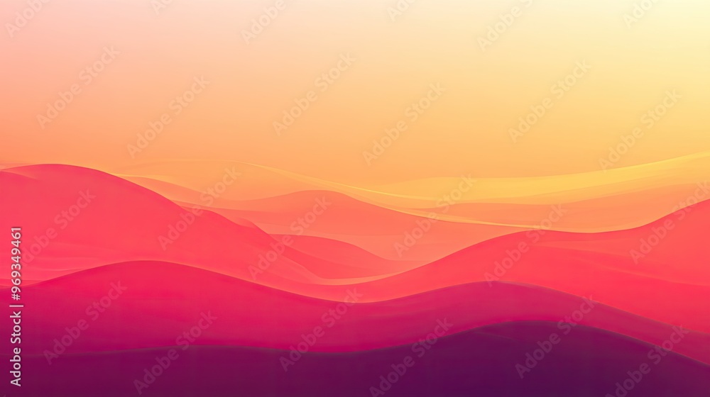 Poster gradient background with smooth transitions between warm tones, evoking a sunset-like atmosphere.