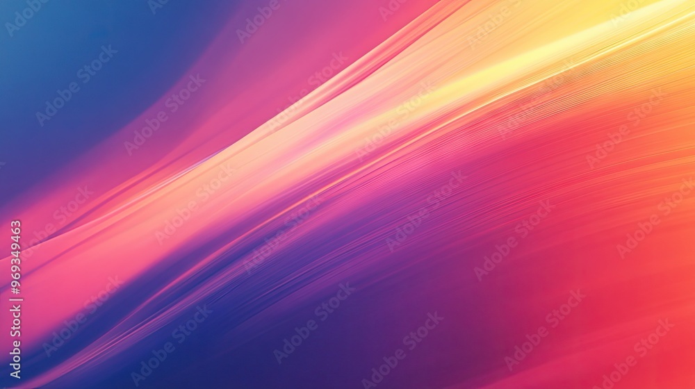 Poster gradient background with smooth transitions between cool and warm tones, perfect for balanced and ha