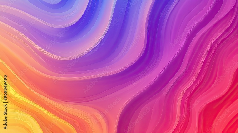 Poster gradient background with smooth transitions between cool and warm tones, perfect for balanced and ha