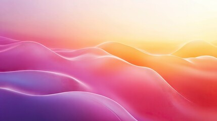 Fototapeta premium Gradient background with smooth transitions between warm tones, evoking a sunset-like atmosphere.