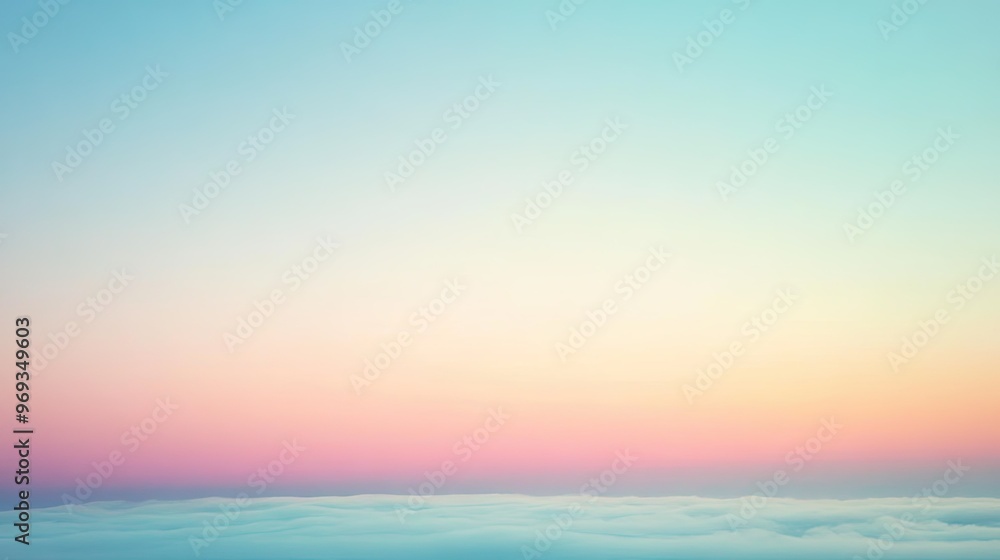 Poster gradient background with soft, muted tones, evoking a calm and peaceful atmosphere.