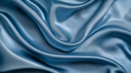 Fototapeta premium silk fabric background, deep blue.