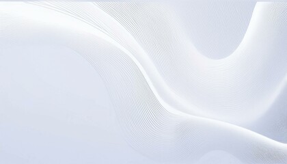 Neumorphic background with wavy layers. Minimal abstract paper 3d design template. Curve wave Neumorphic pattern banner. Realistic paper surface. Website presentation template. Background design grey 