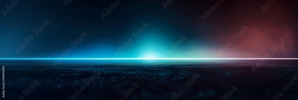 Aufkleber a abstract background showcases a smooth gradient of vibrant colors from deep blue to teal and soft 