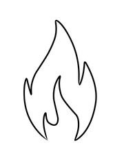 Fire Flame Icon Vector 
