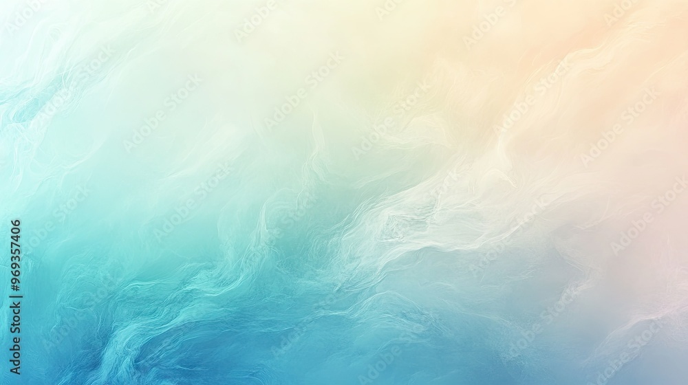 Poster soft gradient background with smooth transitions between cool tones, ideal for calming and serene de