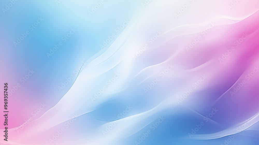 Poster soft gradient background with smooth transitions between cool tones, ideal for calming and serene de