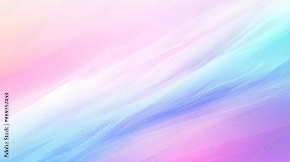 Poster soft gradient background with smooth transitions between cool tones, ideal for calming and serene de