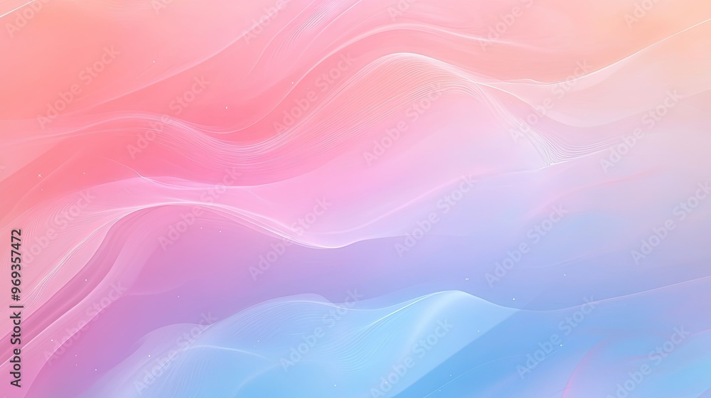 Poster soft gradient background with smooth transitions between cool tones, ideal for calming and serene de