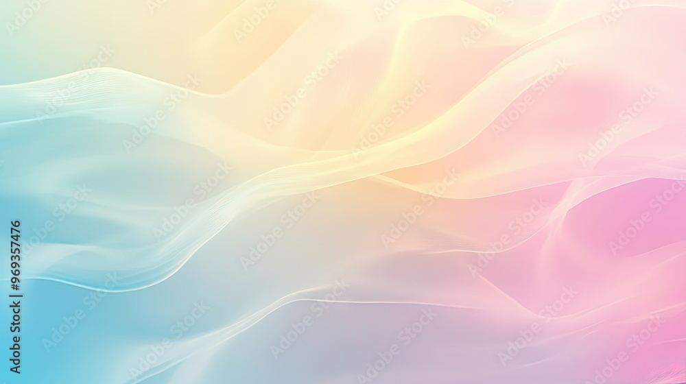 Poster soft gradient background with smooth transitions between cool tones, ideal for calming and serene de