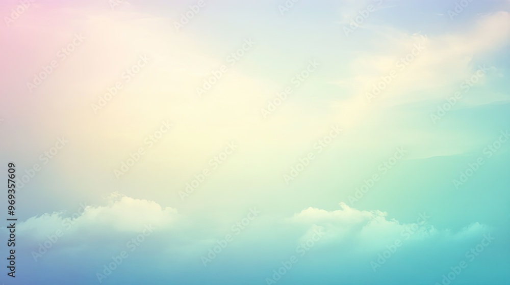 Poster soft gradient background with smooth transitions between cool tones, ideal for calming and peaceful 