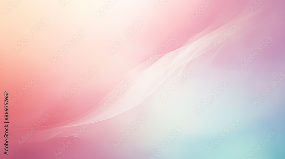 Poster soft gradient background with smooth transitions between cool tones, ideal for calming and peaceful 