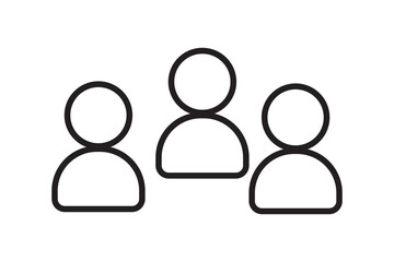 People vector icons. Group of people icons. Crowd icons. People icon set. Persons symbols. Team icons set. Public symbols. Community silhouette