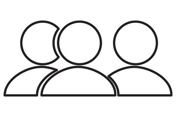 Team icons set. People Group of people icons People icon set, team person, crowd, population isolated on white background, Vector illustration