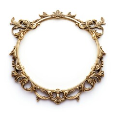 Crescent design frame vintage jewelry pendant locket.