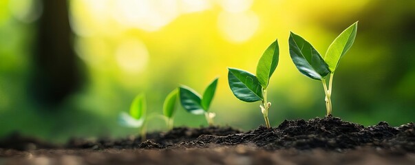 Green corporate. Business with environmentally conscious and sustainability. For next generation.