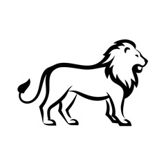 Majestic Lion Vector Illustration for SVG, Cricut, and Silhouette - Perfect for Logos, Clipart, and T-shirt Graphics