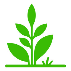 Obraz premium green bush element vector flat design
