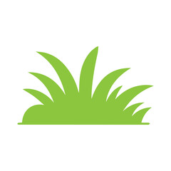 green bush element vector flat design