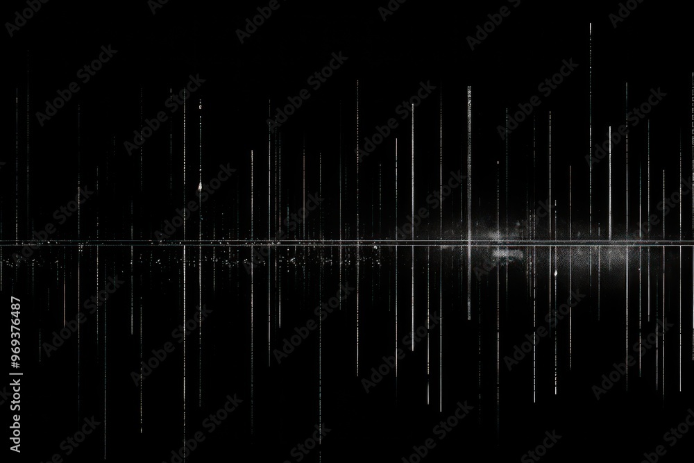 Canvas Prints grunge sound wave effect background