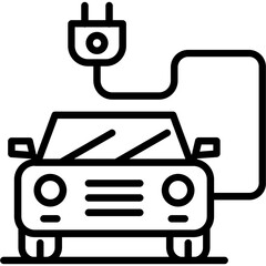 Electric Car Icon