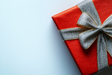 A set of bright colorful gift boxes with a luxurious gold satin ribbon perfect for a soft celebratory theme  for  christmas, birthday,