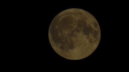 Fototapeta premium Full Moon Against Dark Night Sky