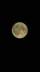 Fototapeta premium Full Moon Against Dark Night Sky