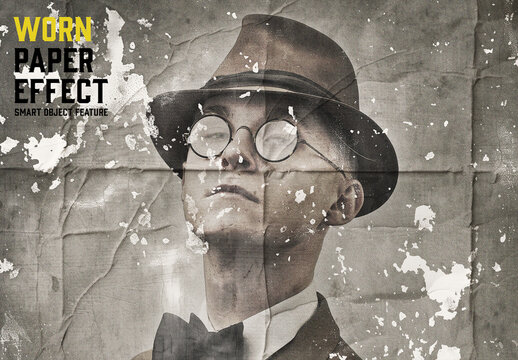 Worn Paper Effect with Generative AI