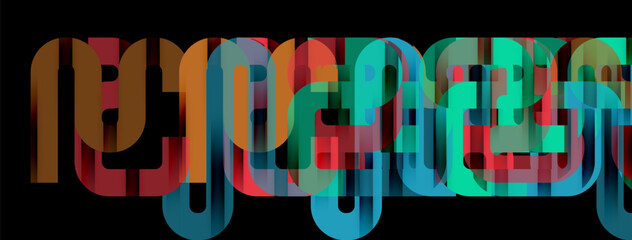 Dynamic waves, flowing lines, stripes vector geometric elements minimal pattern. Vector Illustration For Wallpaper, Banner, Background, Card, Book Illustration, landing page