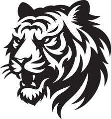 tiger head vector icon.