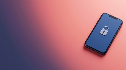 A smartphone with a lock icon on the screen, representing security and privacy in digital communication.