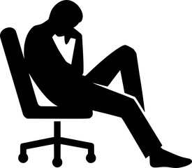 Vector Pose of Someone Sleeping on a Desk for Use in Tired and Rest-Themed Designs