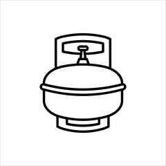 Gas cylinders icon. Vector illustration isolated on white background.